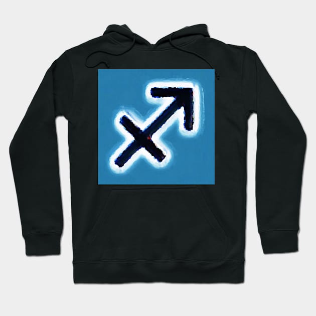 Sagittarius Symbol Hoodie by m2inspiration